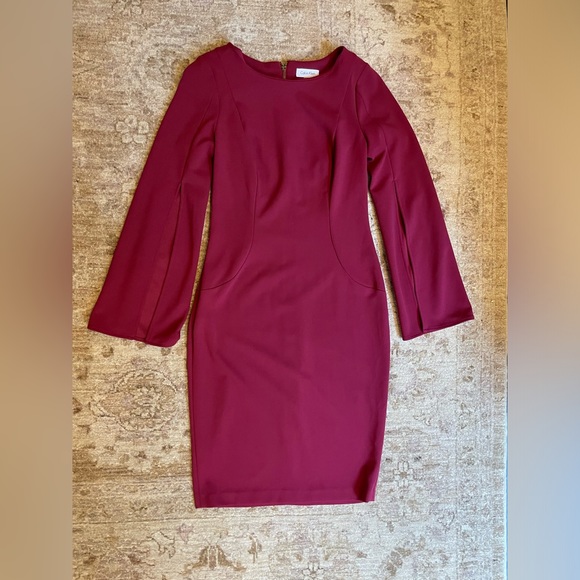 Calvin Klein Red Dress size 2 - Picture 1 of 6